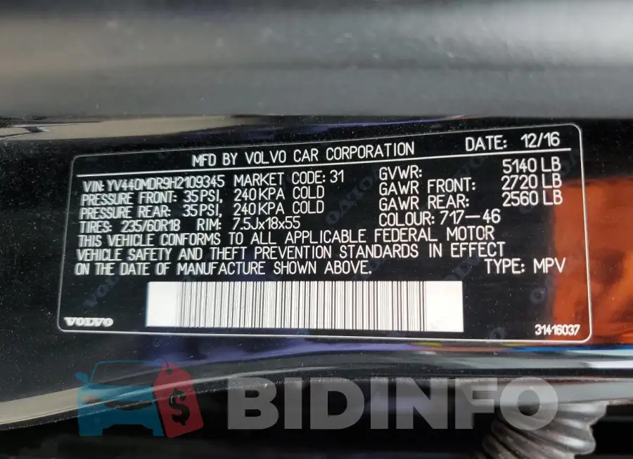 YV440MDR9H2109345 Photo# 14
