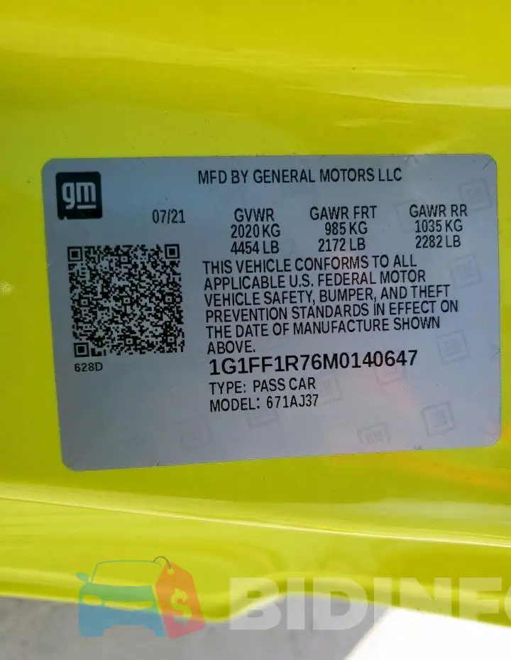 1G1FF1R76M0140647 Photo# 13