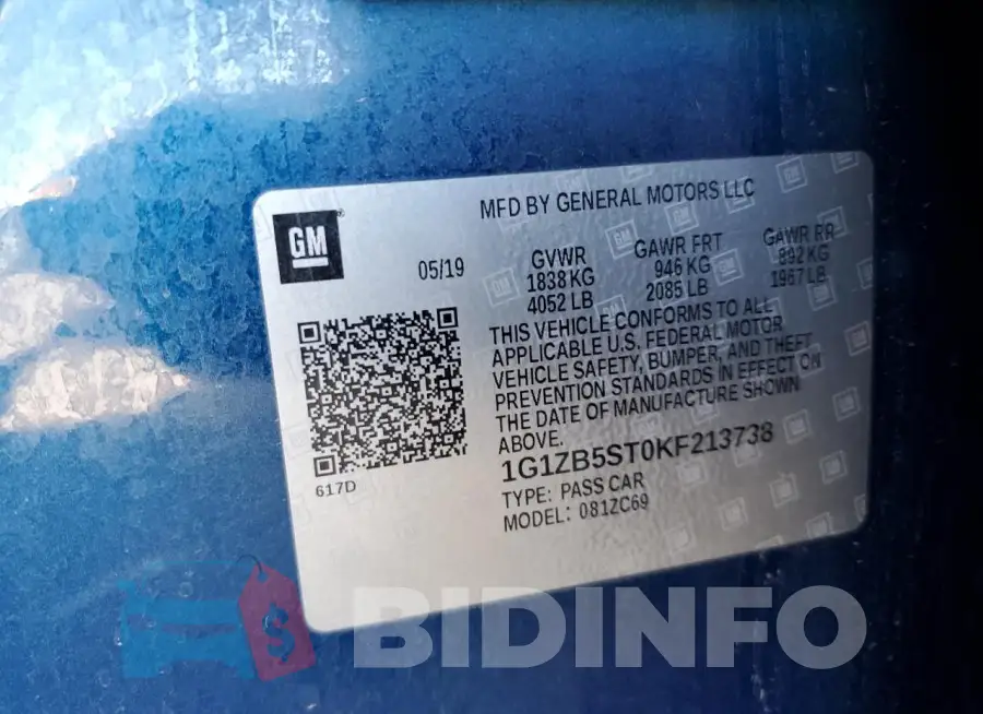 1G1ZB5ST0KF213738 Photo# 12