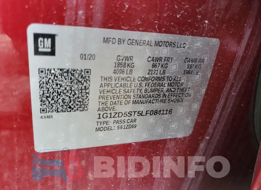 1G1ZD5ST5LF084116 Photo# 12