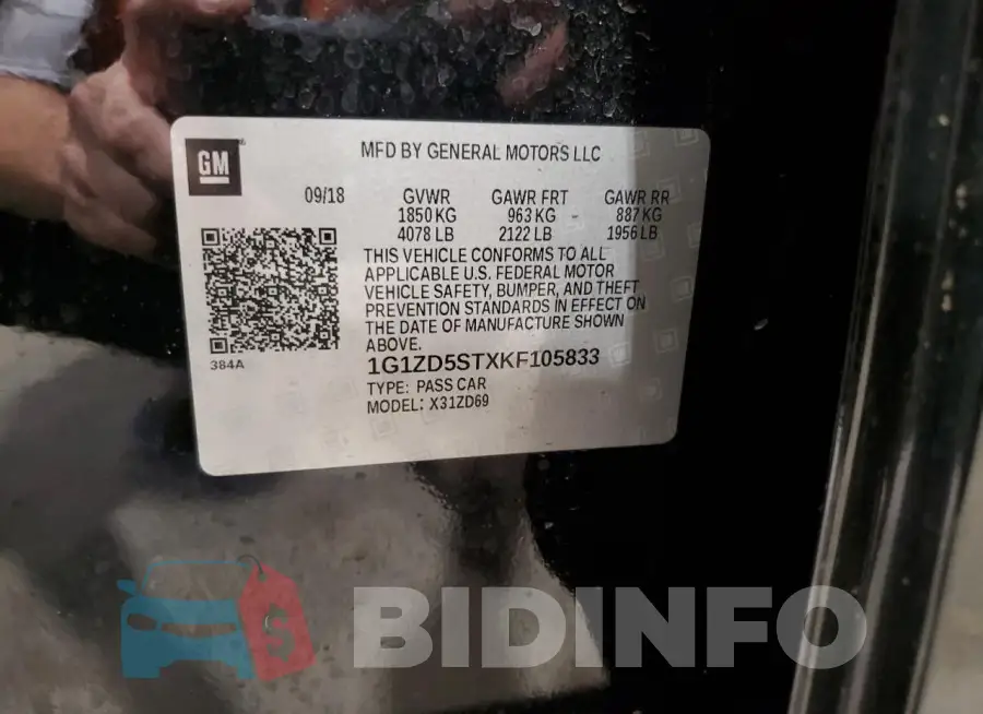1G1ZD5STXKF105833 Photo# 12