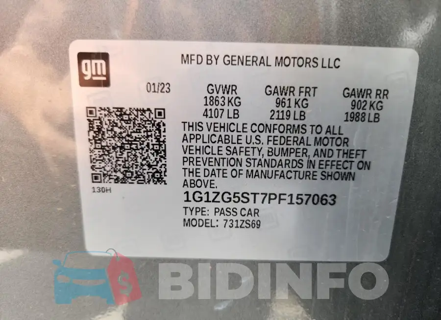 1G1ZG5ST7PF157063 Photo# 13