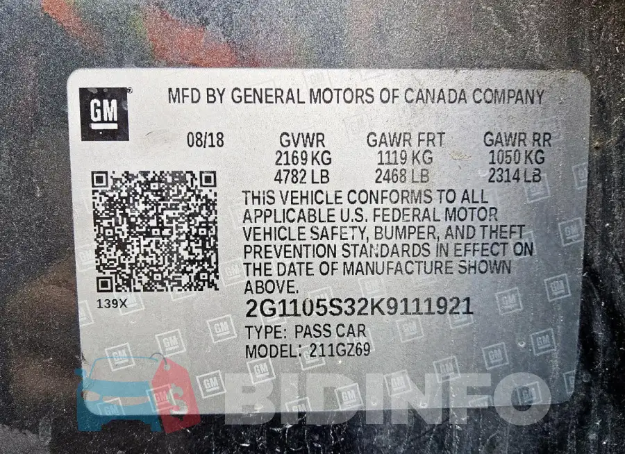2G1105S32K9111921 Photo# 13