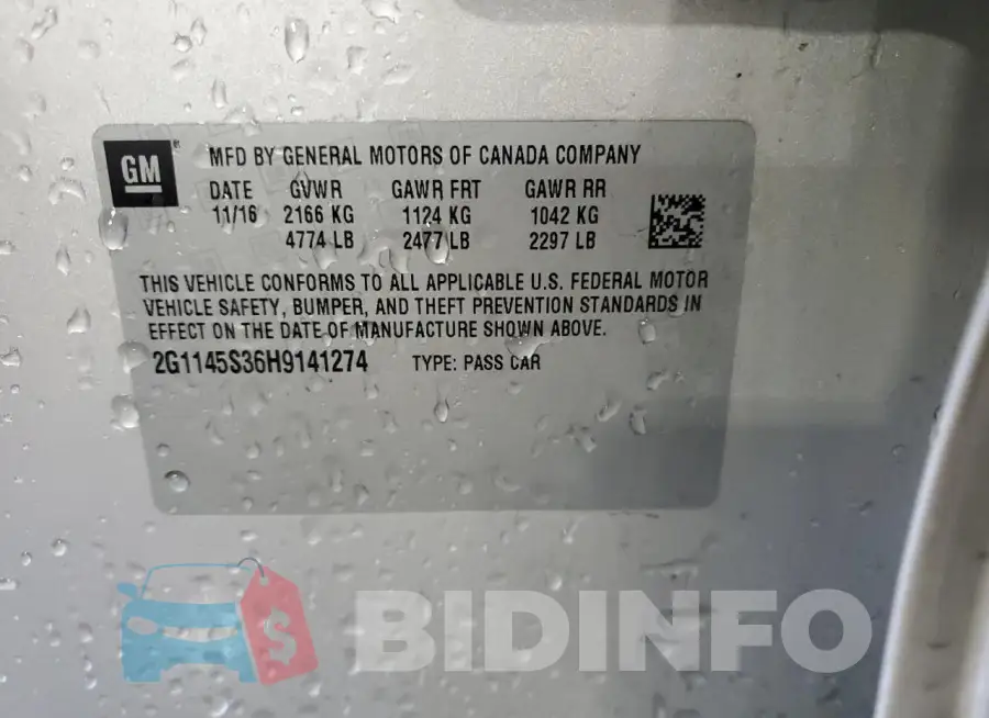 2G1145S36H9141274 Photo# 12