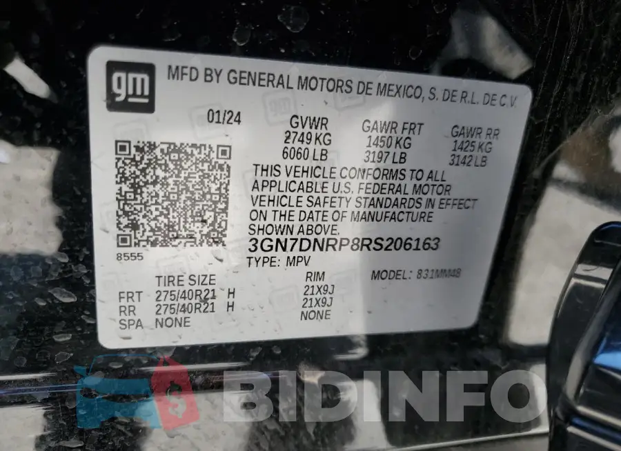 3GN7DNRP8RS206163 Photo# 13