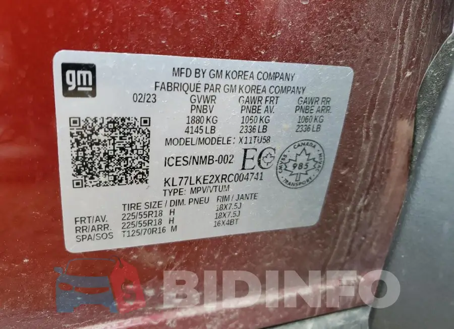 KL77LKE2XRC004741 Photo# 13