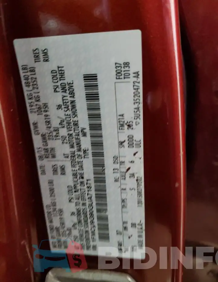 1FMCU9G90GUA71871 Photo# 13