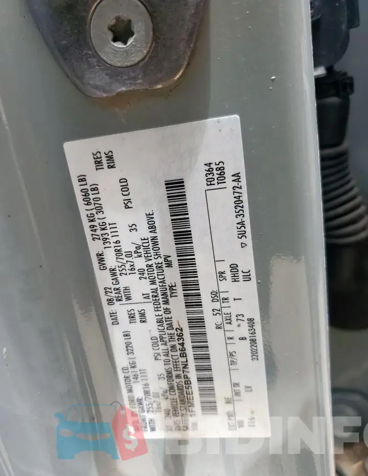 1FMEE5BP7NLB64362 Photo# 13