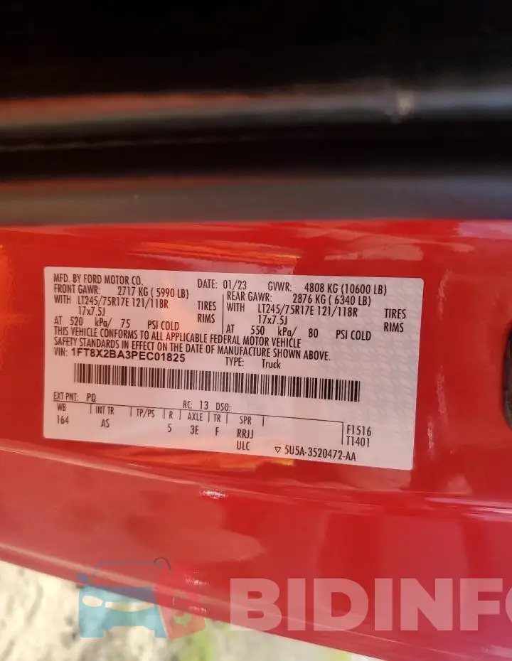1FT8X2BA3PEC01825 Photo# 12