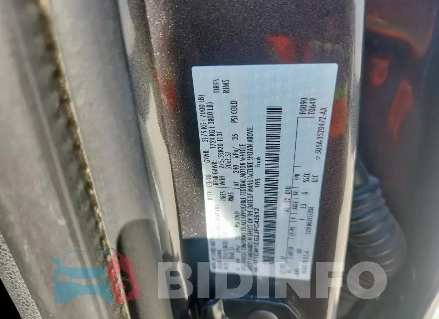 1FTEW1EG2JFC42612 Photo# 12