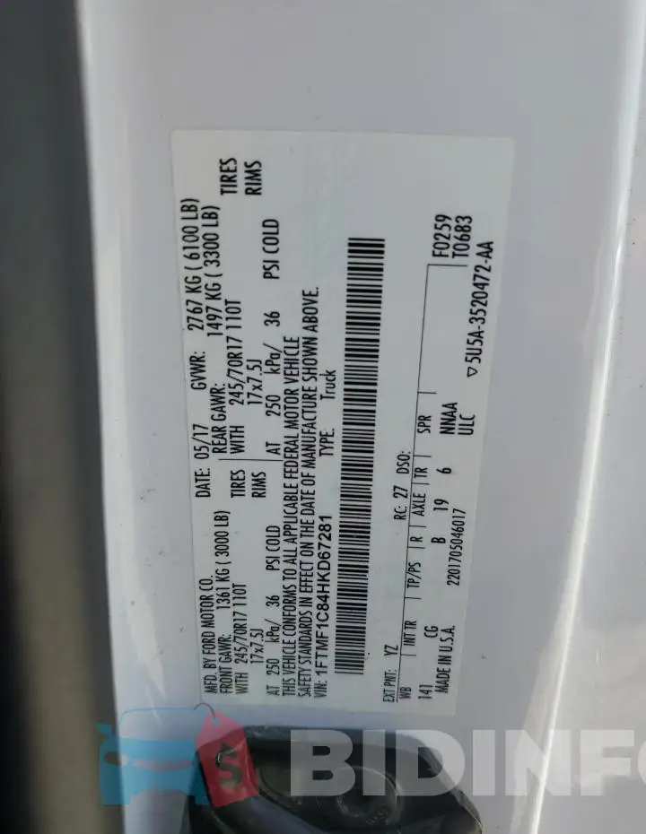 1FTMF1C84HKD67281 Photo# 12