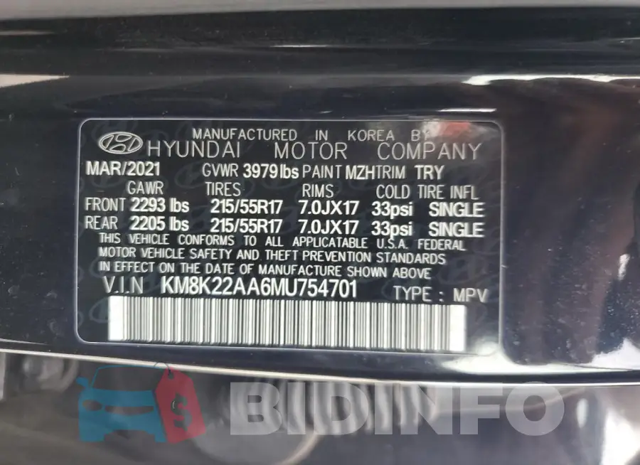 KM8K22AA6MU754701 Photo# 14