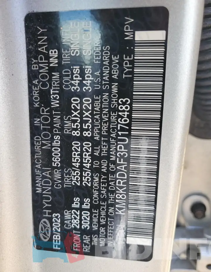 KM8KRDAF3PU176483 Photo# 13