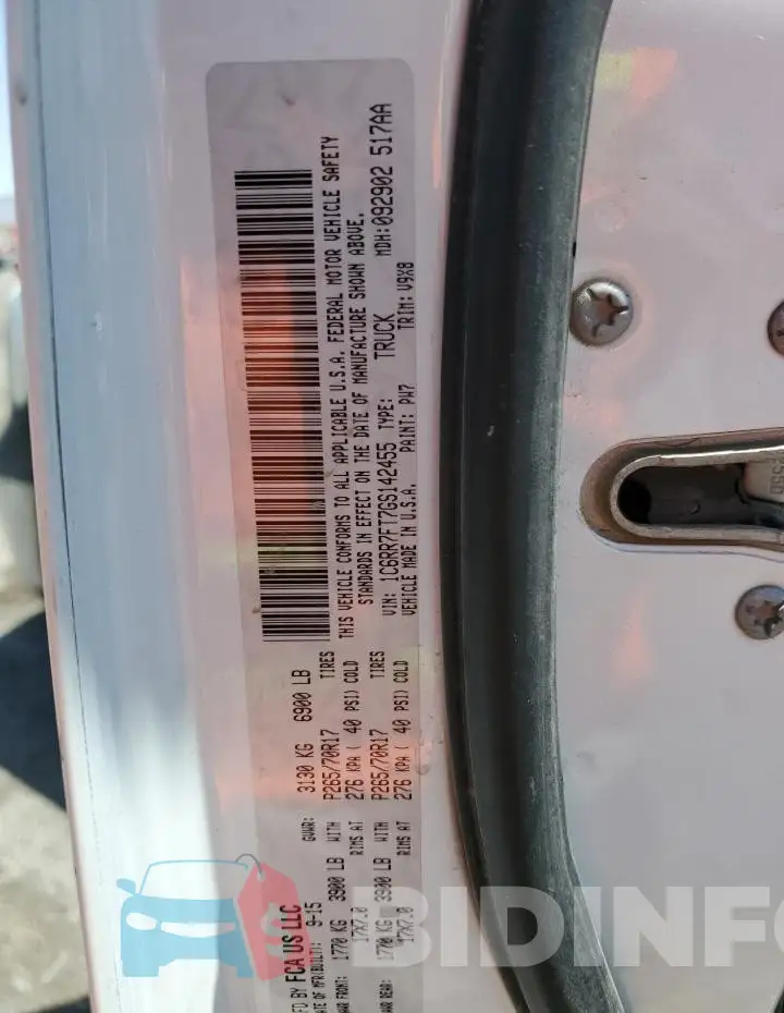 1C6RR7FT7GS142455 Photo# 12