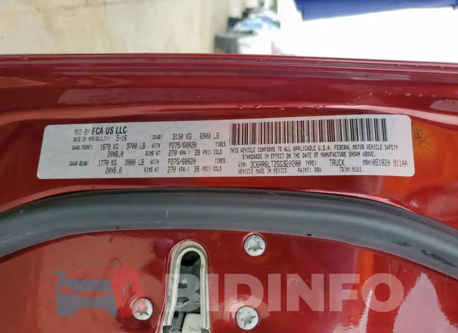 3C6RR6LT2GG320200 Photo# 12