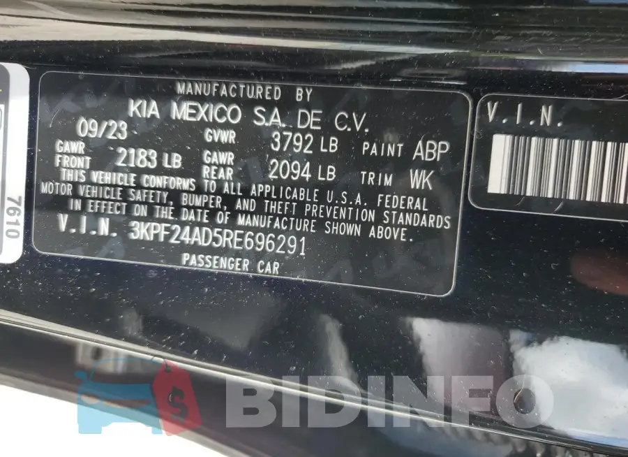 3KPF24AD5RE696291 Photo# 12