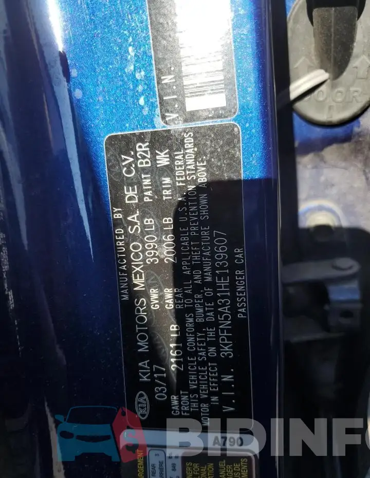 3KPFN5A31HE139607 Photo# 13