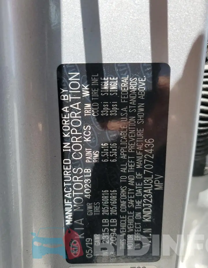 KNDJ23AU3L7072436 Photo# 12