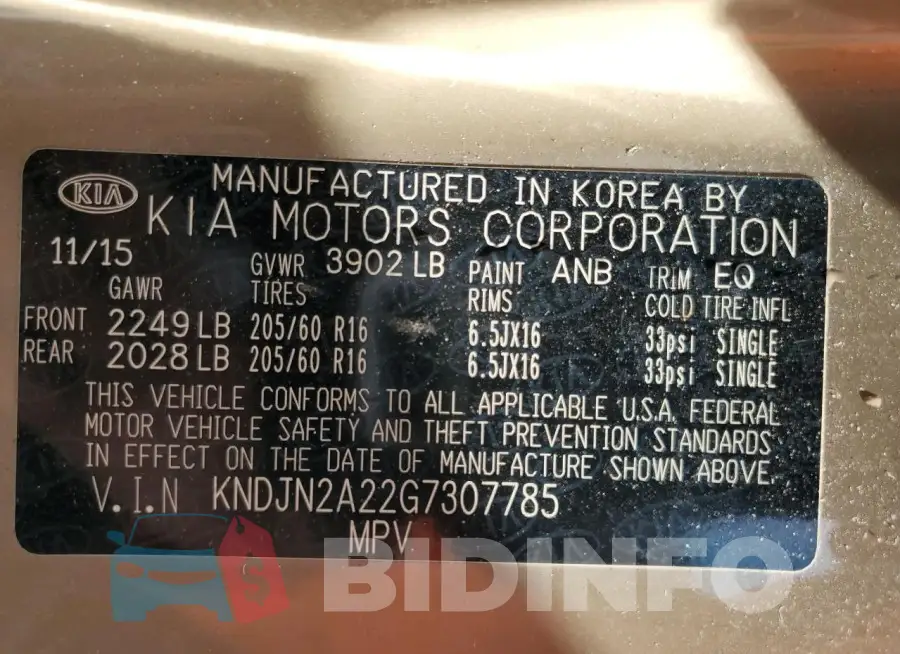 KNDJN2A22G7307785 Photo# 14