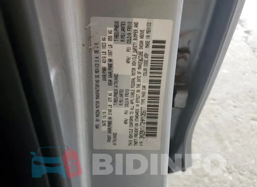 3MZBN1V72HM106977 Photo# 12