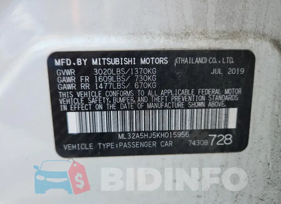 ML32A5HJ5KH015956 Photo# 12
