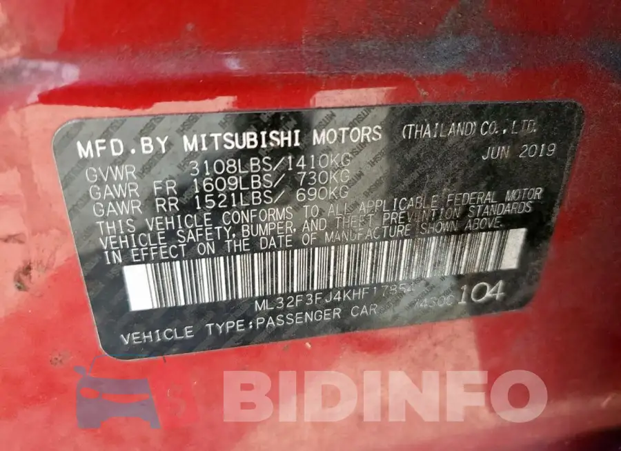 ML32F3FJ4KHF17854 Photo# 12