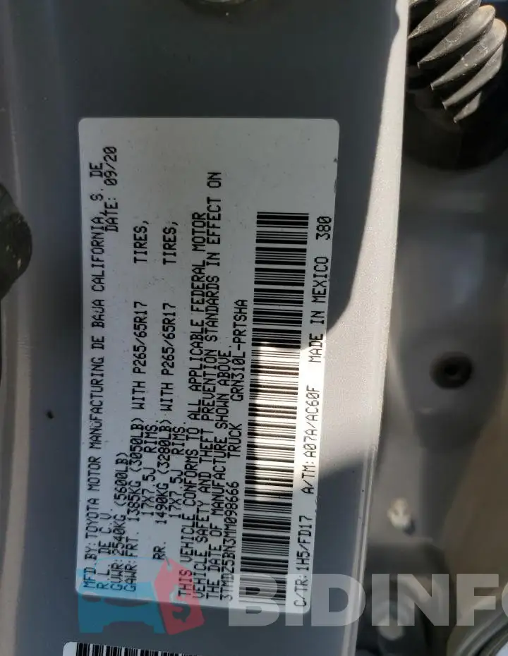 3TMDZ5BN3MM098666 Photo# 12