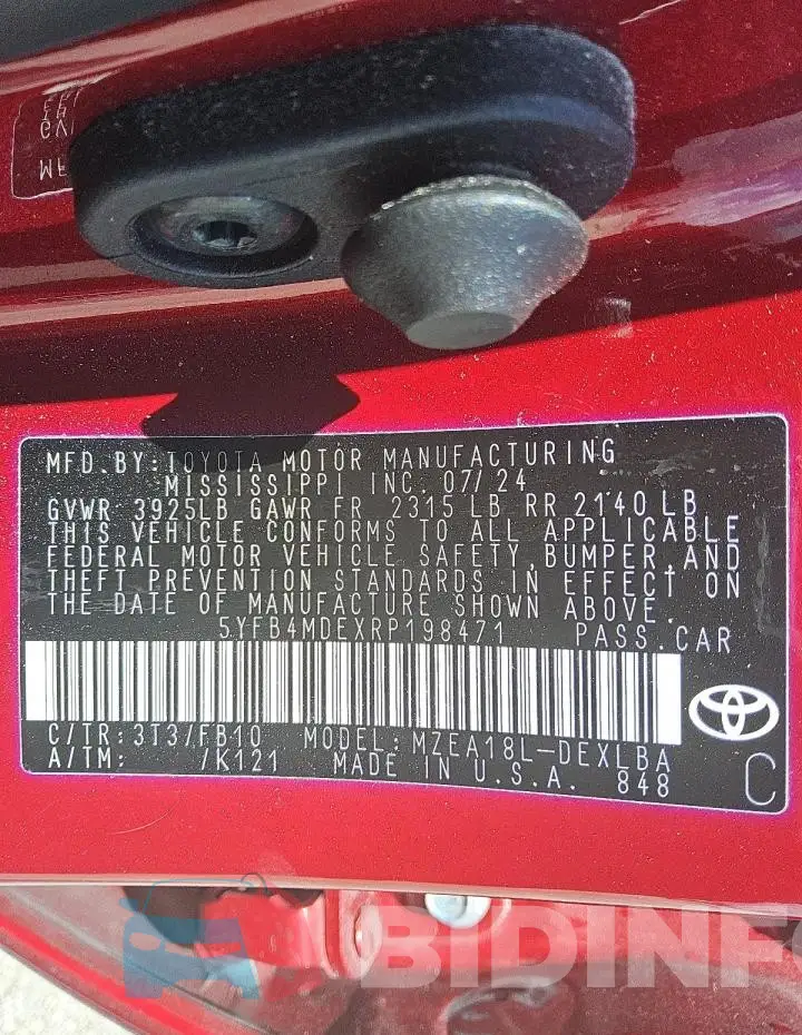 5YFB4MDEXRP198471 Photo# 12