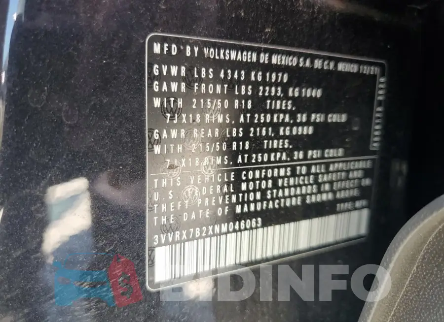 3VVRX7B2XNM046063 Photo# 13