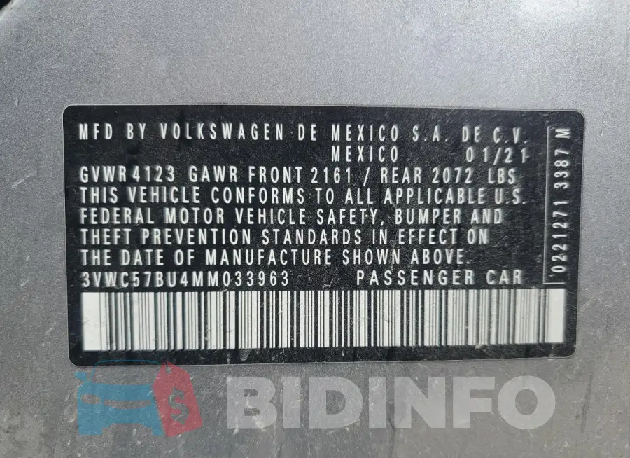 3VWC57BU4MM033963 Photo# 12