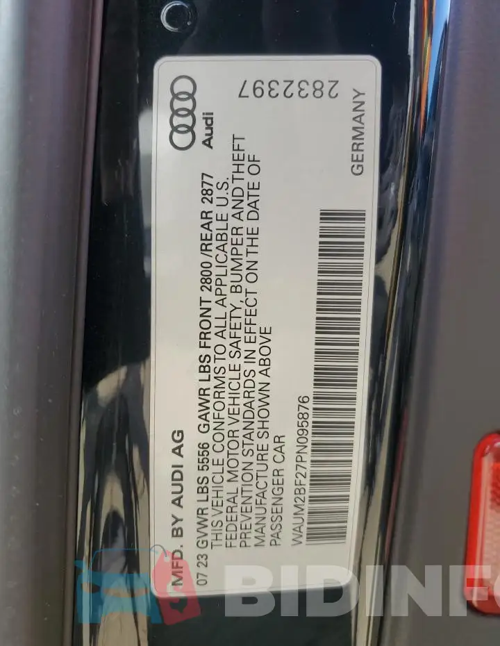WAUM2BF27PN095876 Photo# 12