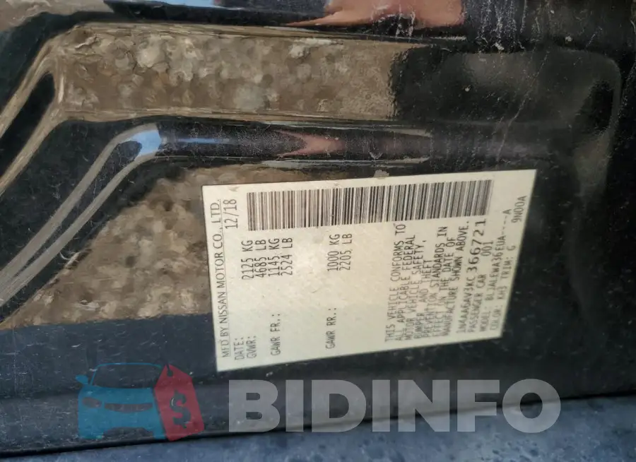 1N4AA6AV3KC366721 Photo# 12