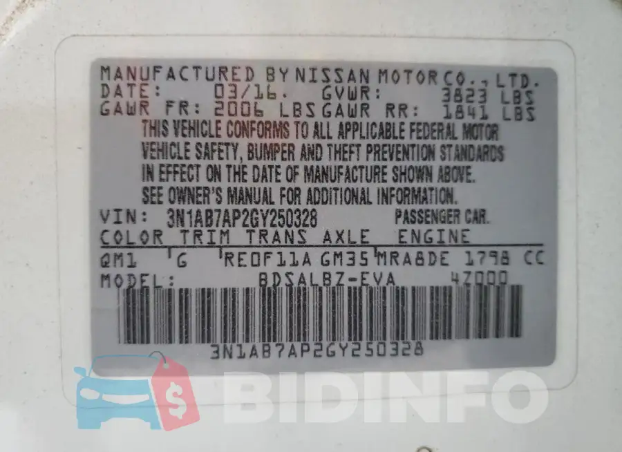 3N1AB7AP2GY250328 Photo# 12