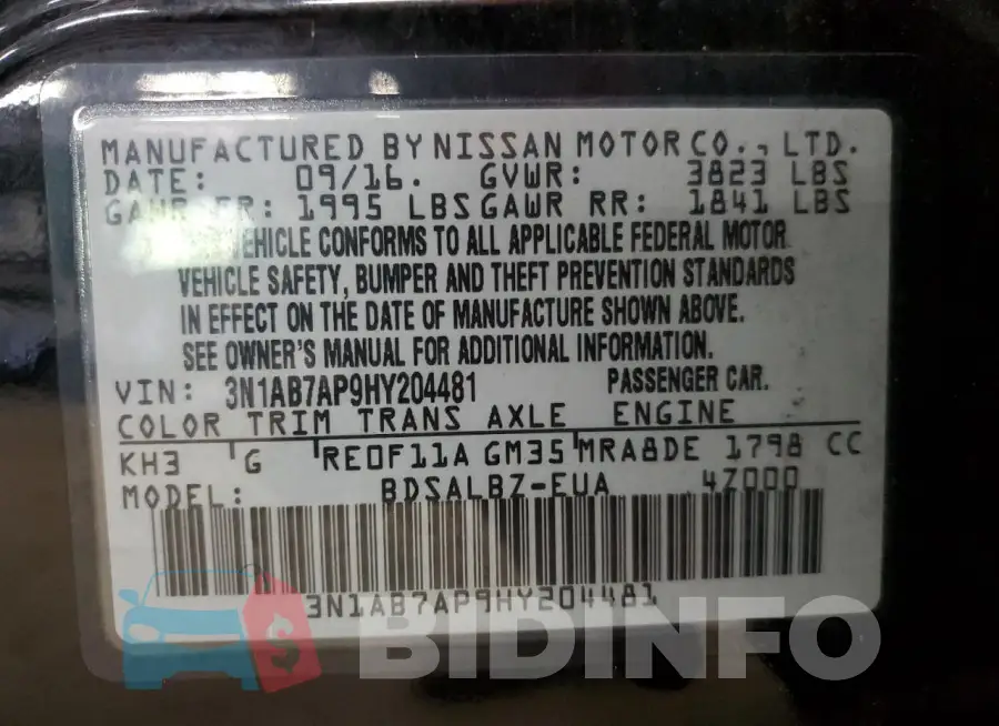 3N1AB7AP9HY204481 Photo# 12