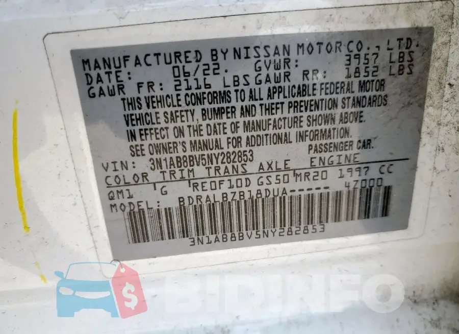 3N1AB8BV5NY282853 Photo# 13