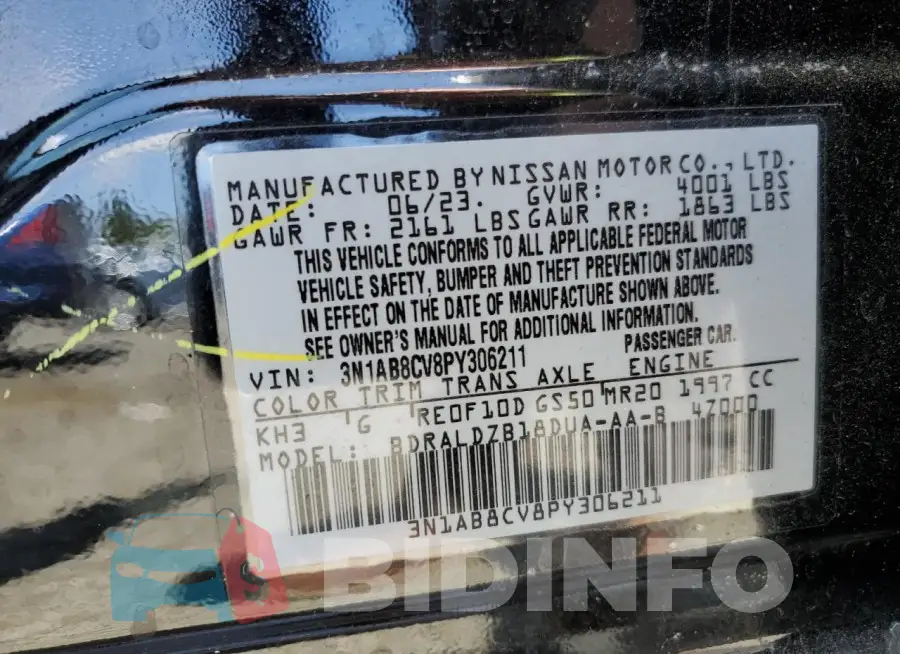 3N1AB8CV8PY306211 Photo# 12