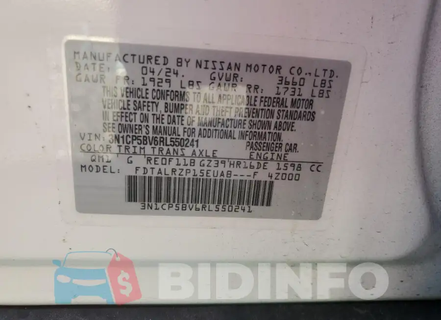 3N1CP5BV6RL550241 Photo# 13