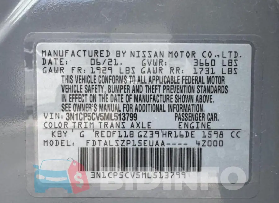 3N1CP5CV5ML513799 Photo# 15