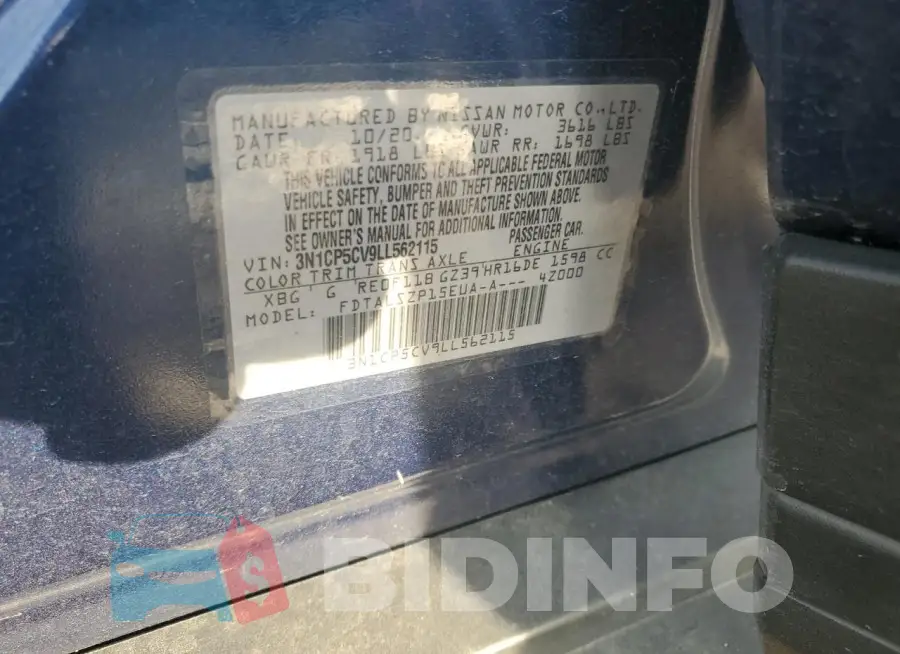 3N1CP5CV9LL562115 Photo# 14