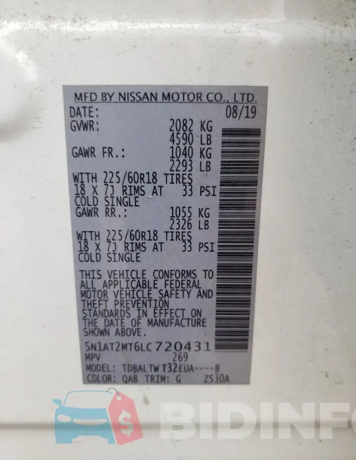 5N1AT2MT6LC720431 Photo# 13