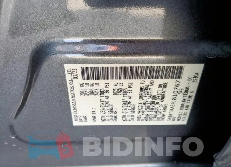 5N1BT3AA3PC810767 Photo# 13