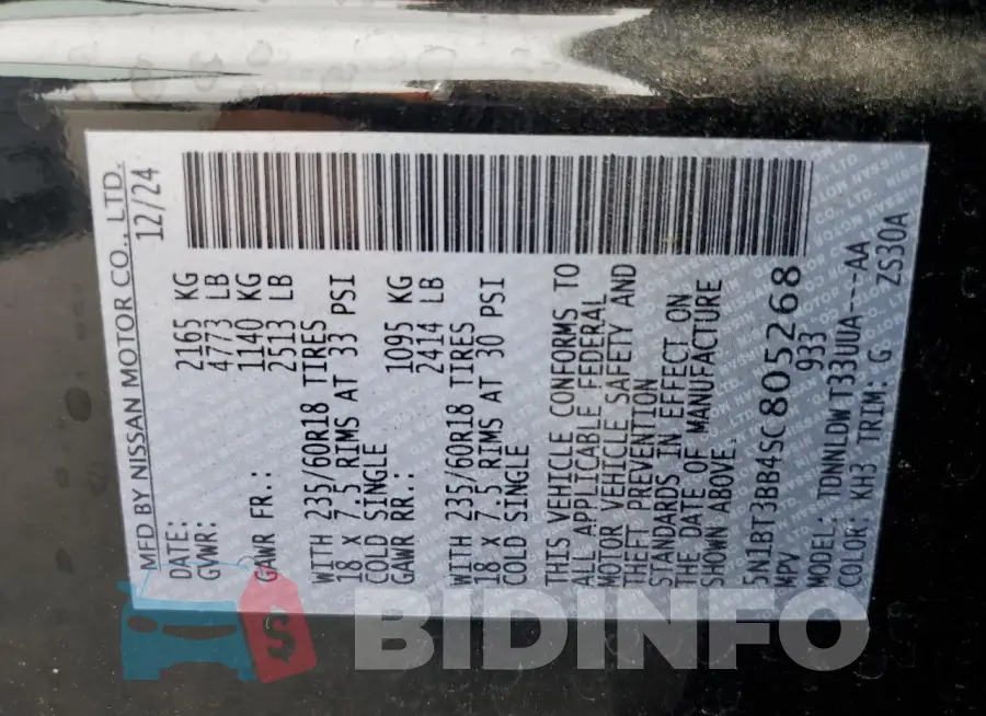 5N1BT3BB4SC805268 Photo# 14