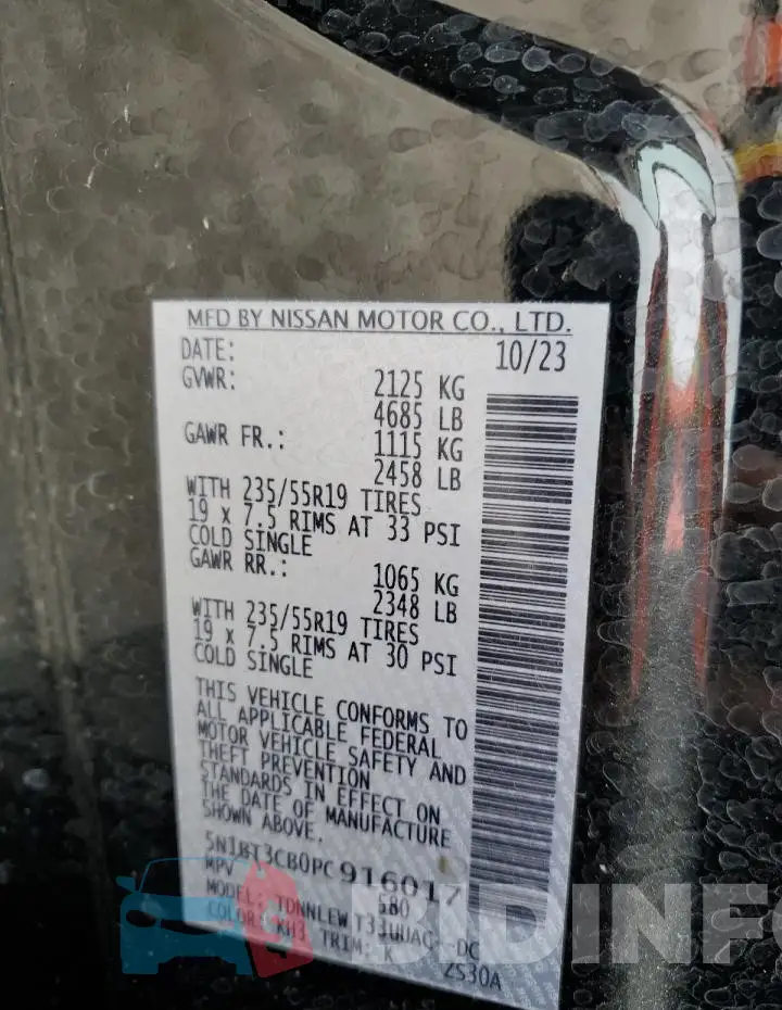 5N1BT3CB0PC916017 Photo# 13