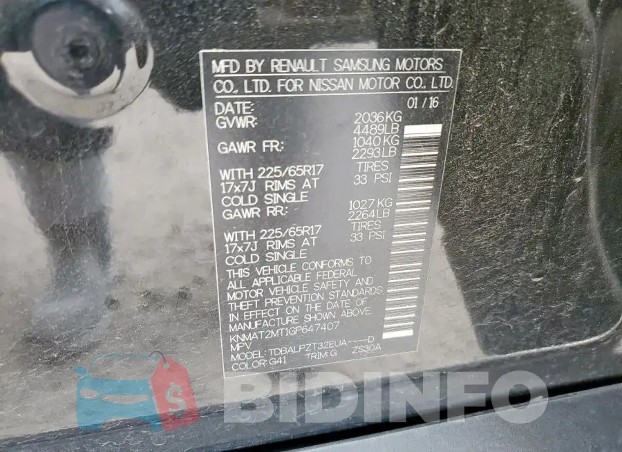 KNMAT2MT1GP647407 Photo# 14