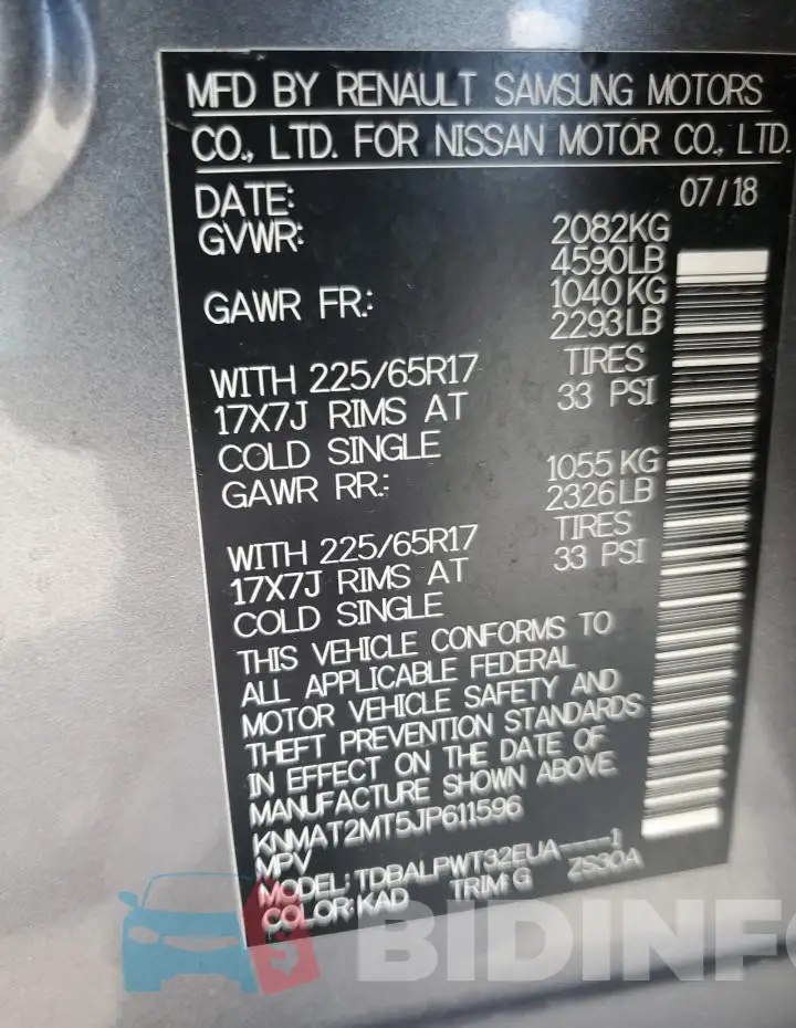 KNMAT2MT5JP611596 Photo# 14