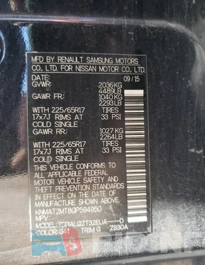 KNMAT2MT8GP594950 Photo# 12