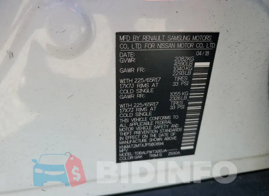 KNMAT2MTXJP580894 Photo# 13