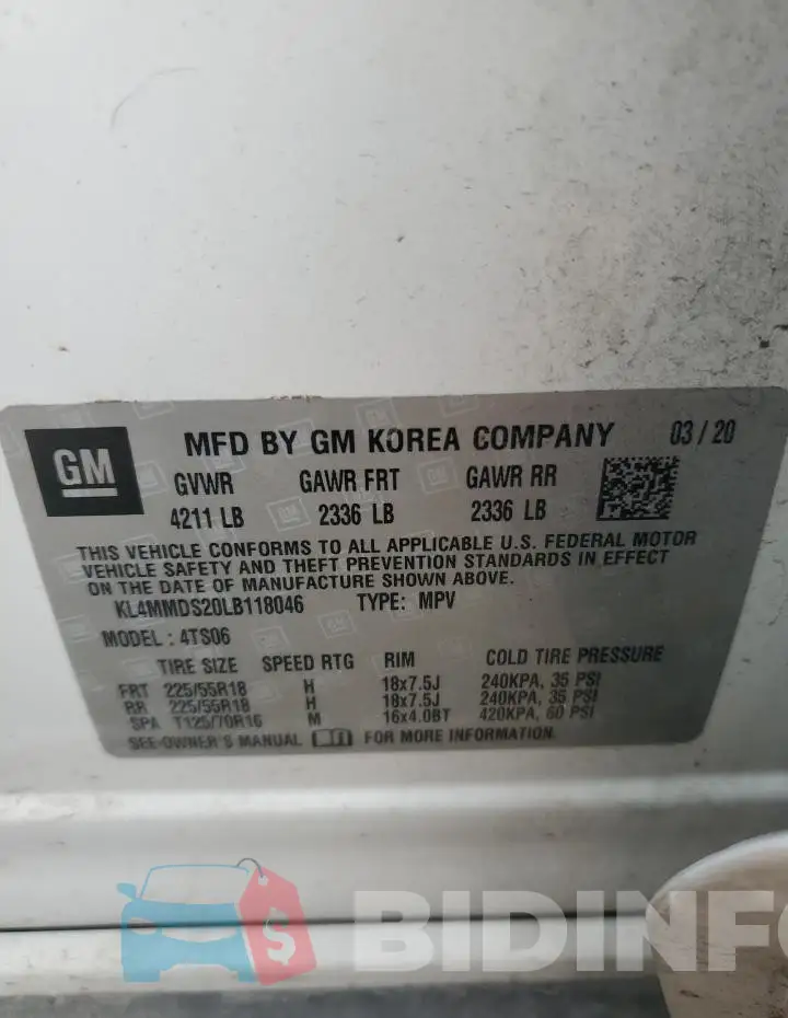 KL4MMDS20LB118046 Photo# 12