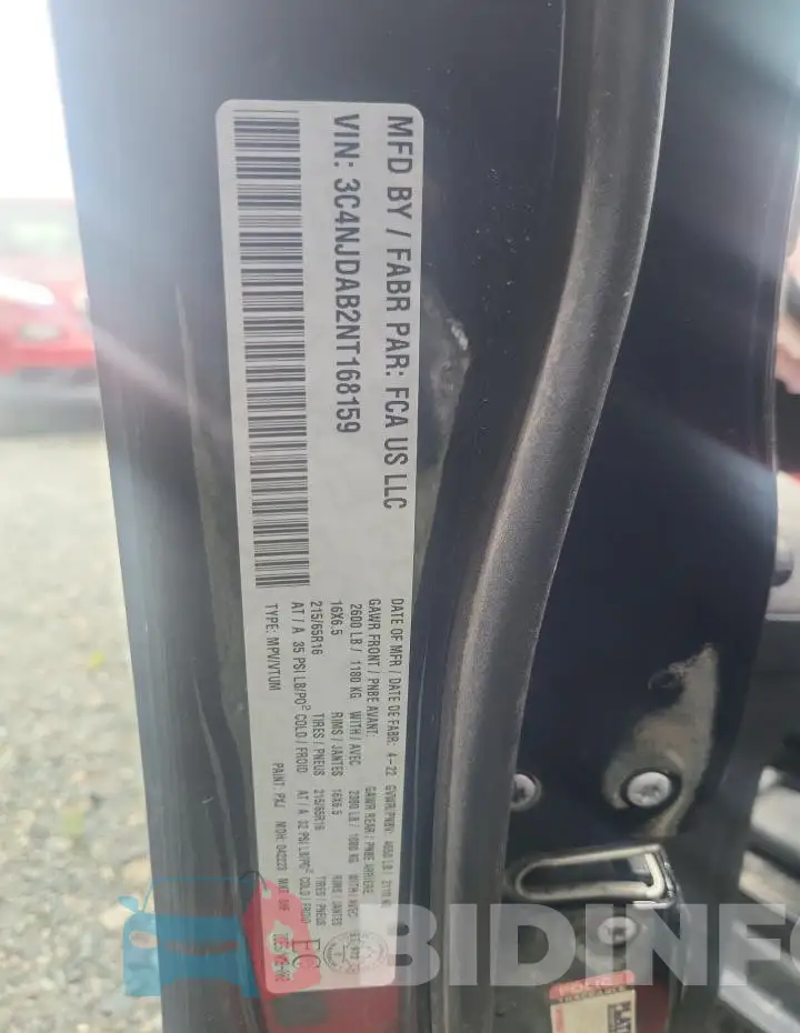 3C4NJDAB2NT168159 Photo# 13