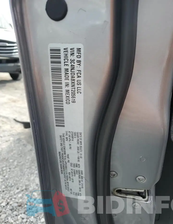 3C4NJDABXNT205619 Photo# 12